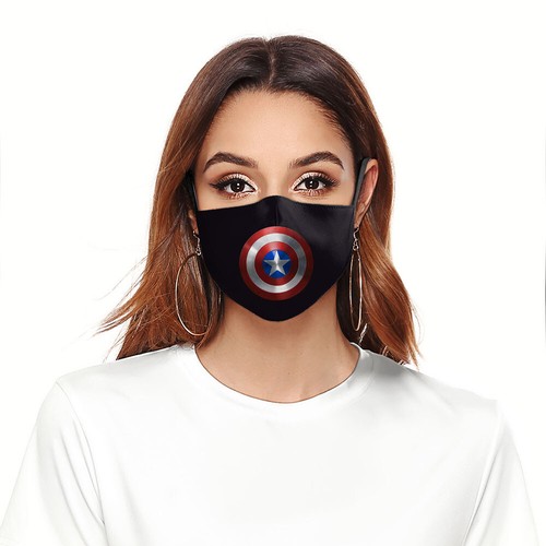 Adult/Kids Unisex Protective 3D Facemasks Adjustable Washable Cartoon Face Masks - Picture 22 of 41