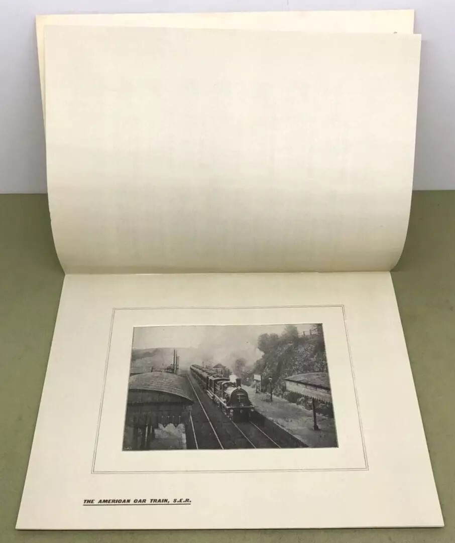 BRITISH EXPRESSES 1898 LOCOMOTIVE RAILWAYANA ART BY ATLAS EDITIONS - EXCELLENT