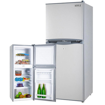 NNEMB 125L Portable Upright Fridge Refrigerator 12V/24V/240V for Motorhome-Carav
