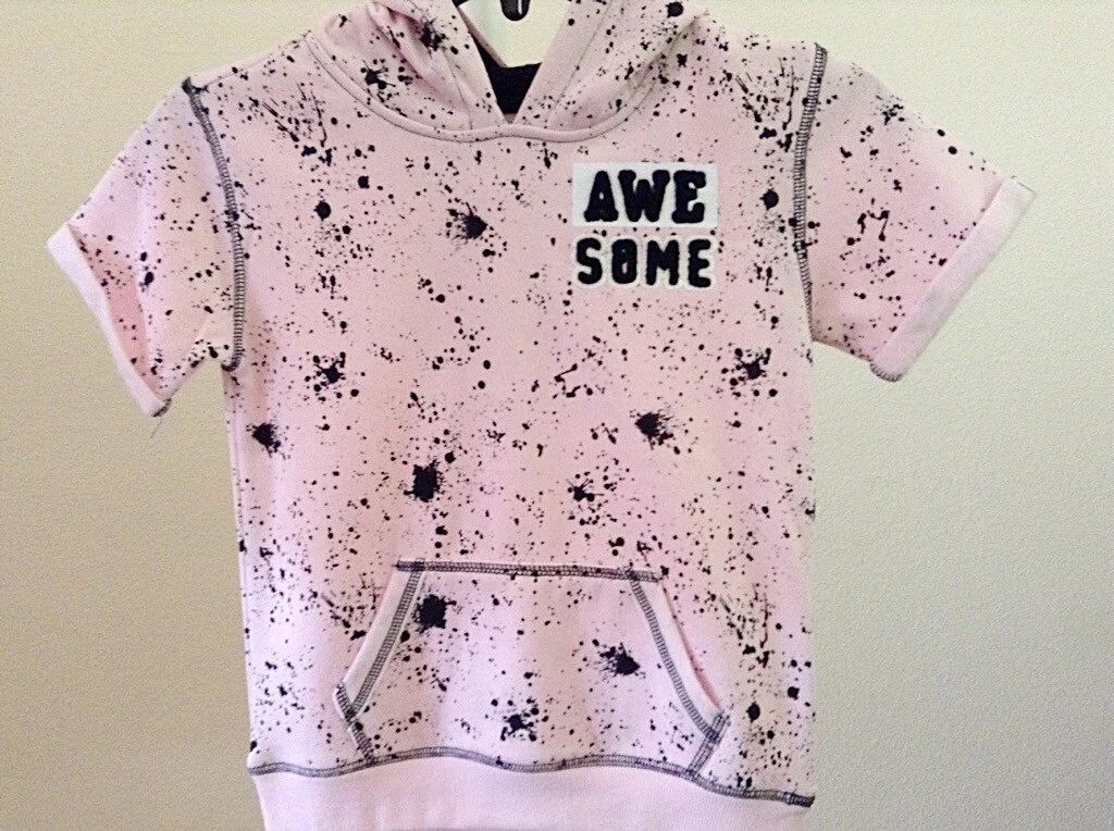 Short sleeve shop hoodie girl