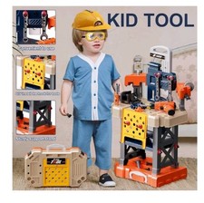 Kids Tool Bench Kids Tool Set with Electric Toy Drill 78 Piece Ages 3 