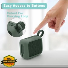 TXEsign Silicone Case for JBL Go 4 Speaker Green Protective Cover