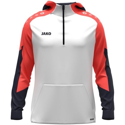 Jako Zip Hoodie Dynamic - weiß/coral/marine /Gr: XL