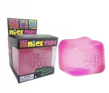 Nee Doh Nice Cube Super Solid Squish Pink Brand New/Factory Sealed Stress Toy