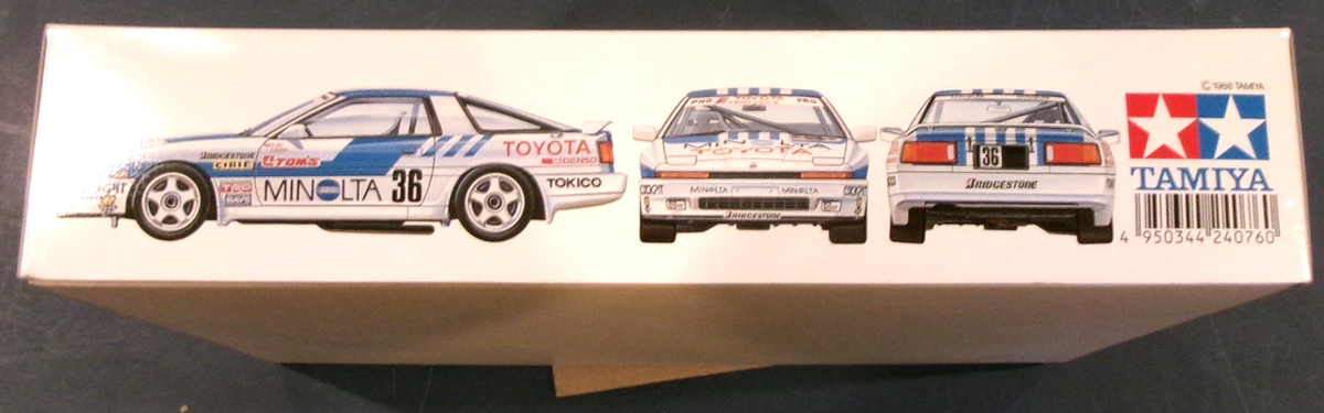1988 TAMIYA 1:24 PLASTIC MODEL MINOLTA TOYOTA SUPRA TURBO Gr.A