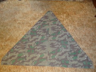 WW2 REPRO German Splinter Camo Zeltbahn Shelter Quarter REPRO? 1942 STRAP !