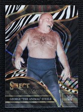 2024 Panini Select WWE Ringside Zebra Prizm George The Animal Steele #224 1co7