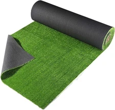 Artificial Grass Turf Synthetic Turf Fake Lawn,0.4" Pile Height 33'x3'(99 Sq.Ft)