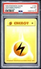 1999 POKEMON BASE SET 1ST EDITION #100 LIGHTNING ENERGY PSA 8