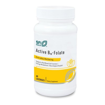 Klaire Labs SFI Health Active B12 - Folate Supplement - Dissolvable Lozenge w...