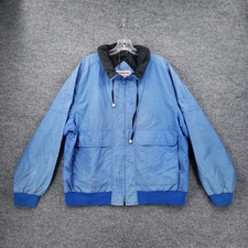 VINTAGE McGregor Jacket Mens Large Blue Anti Freeze Full Zip Bomber Outdoor 60s