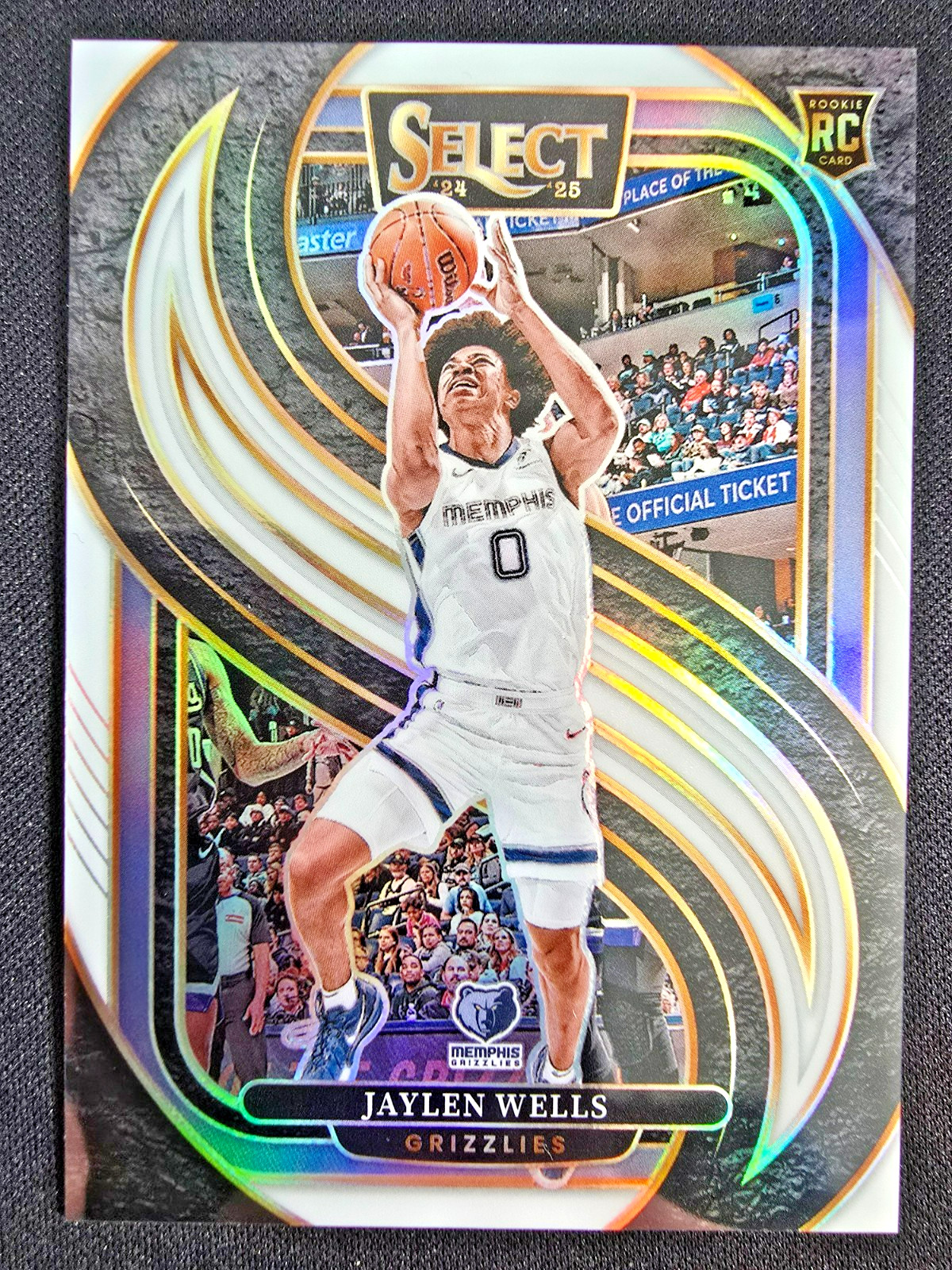 2024-25 Jaylen Wells Panini Select Premier Level White Prizm Parallel SP RC /149