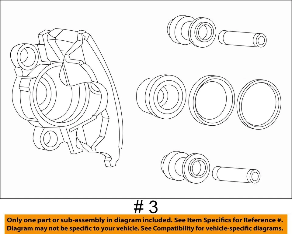 2022 - 2023 JEEP WAGONEER WS OEM LH LEFT REAR BRAKE CALIPER *50K MILES* - Image 4 of 4