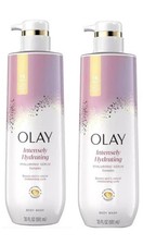 Olay Intensely Hydrating with Hyaluronic Serum Complex Body Wash, 20oz-Pack of 2