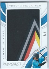 Victor Mesa Jr, Marlins, 2019 Immaculate Collection Jumbo Jackets, #4/8