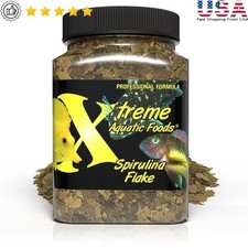 Spirulina Flakes Tropical Marine Fish Food Balanced Diet Enhanced Color Health