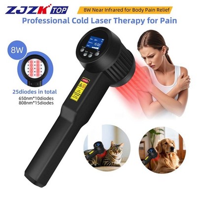 Non-Invasive 8W Laser Therpay for Chronic Pain Arthritis Relief Wound Healing