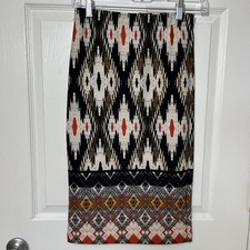 Maeve Anthropologie Iguazu Ikat Midi Pencil Skirt Boho Chic USA Womens Size XS