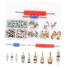 136Pcs AC Valve Core Kit, Universal Assorted Cores for R12/R134a - Removal