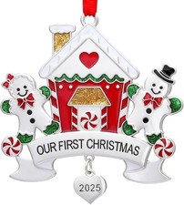Metal First Christmas Married Ornament 2025 Wedding Gifts Mr and Mrs Gifts