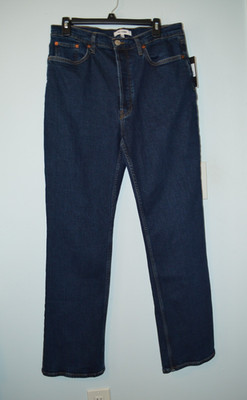 Re/Done 70S Bootcut Jeans Dark Rinse Size 32 Button Fly High Rise NWT