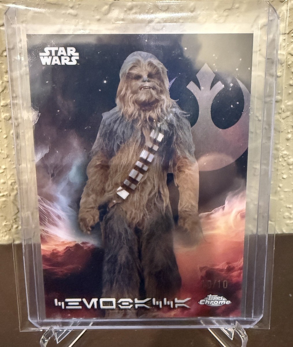 2025 Topps Chrome Star Wars Aurebesh Chewbacca #AV-23