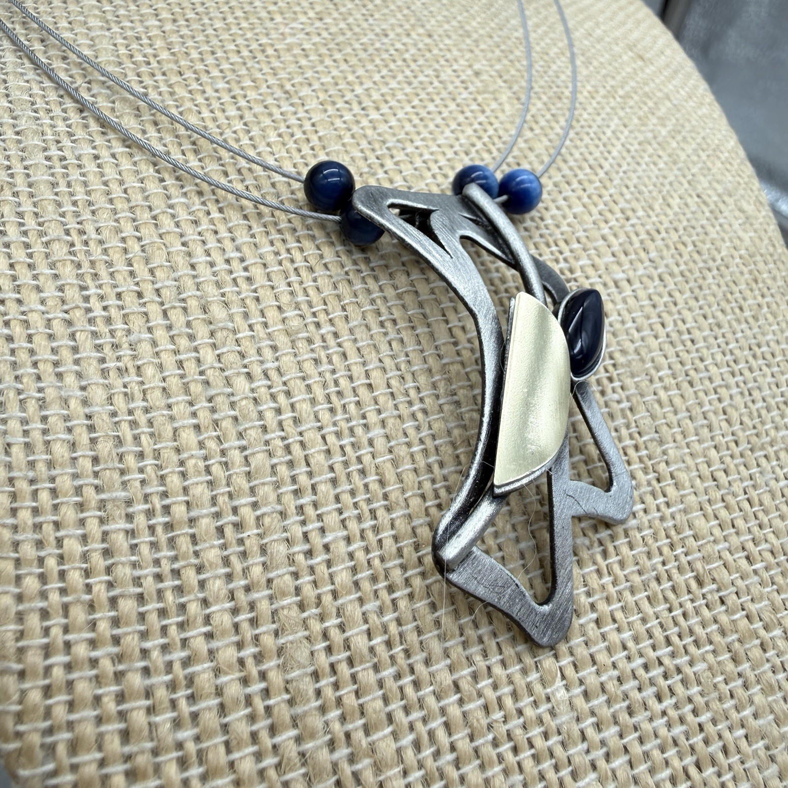 Christopher Poly Signed Modernist Sculptural Neck… - image 6