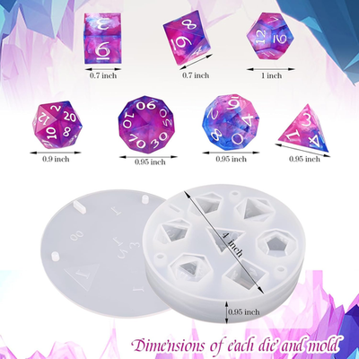 Cat DND Dice Set Silicone Mold-cat Paw Dice Set Resin Mold-cute Cat DND - View #7