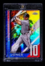 Chipper Jones RARE REFRACTOR COLORBLAST HOLO PRIZM INVESTMENT CARD Braves SSP