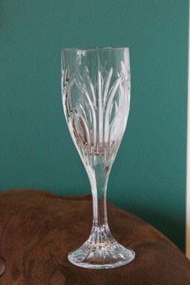 Vintage Bohemia Elise Muster Bleikristall altmodisch Sektflöte Glas