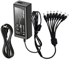 12V 5A AC Adapter 8 Split Power Cable for Sannce 1080P DVR CCTV Security Camera