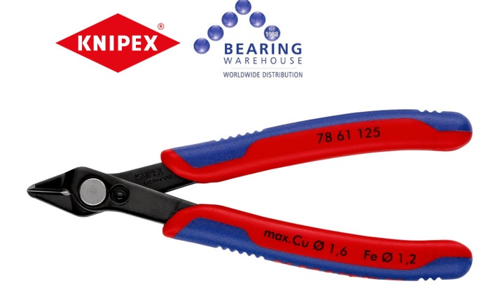 KNIPEX 78 61 125 Super Knips® Diagonal Flush Cut Electronic Side Pliers
