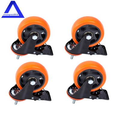 #ad 4Pack Stem Caster Wheels 4Inch Heavy Duty Threaded Stem Casters UNC 3 8quot; 16 × 1quot; $23.57