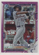 2021 Bowman Chrome Prospects Fuchsia Shimmer Refractor /199 Adinso Reyes 0ds5