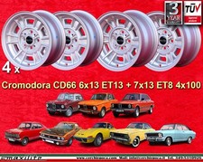 4 Cerchi BMW OPEL VW Cromodora 6x13 ET13 + 7x13 ET8 Wheels 4x100 Llantas Jantes