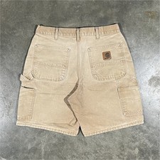 Vintage Carhartt Carpenter Short Faded Brown