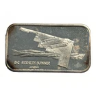 1990 B-2 US Air Force Military Stealth Bomber 1oz 999 FINE Silver Bar USA CM