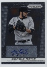 2013 Panini Prizm Auto Sergio Romo #SR Auto 0b0
