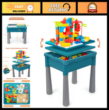 5-in-1 Multi Activity Sand  Water Play Table for Kids, Double-Sided with Storag