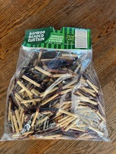 All Fun Gifts NEW In Bag Bamboo Beaded Door Curtain 60  Length 30 Strands