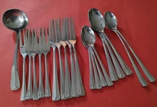 20pc EKCO Eterna COLONIAL RICHMOND Stainless Soup Tea Spoons Salad Dinner Forks+