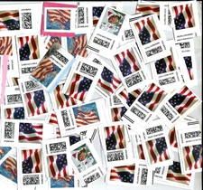 25  UNCANCELLED COMPUTER VENDED FOREVER  STAMPS  ETC #STK