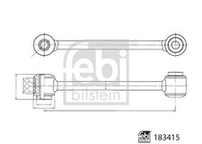 Koppelstange Stabilisator Hinterachse f&uuml;r MERCEDES-BENZ AMG GT C-KLASSE