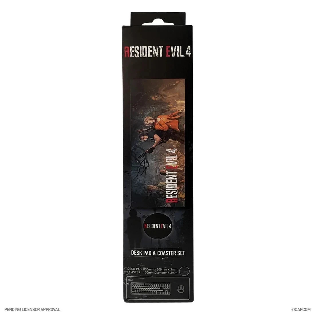 Resident Evil 4 XL Desk Pad & Coaster Set - Mousepad Playmat Leon