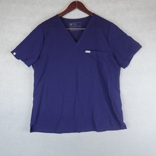 FIGS Catarina One-Pocket Scrub Top Women's XL Royal Blue Fw1000