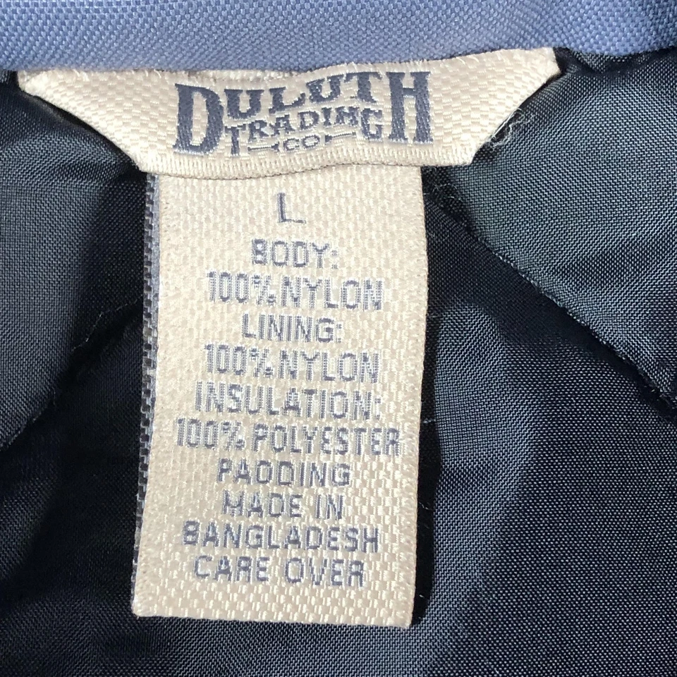 Chaqueta Duluth Trading Co Para Hombre Grande Gris Con Capucha Aislada Parka Nylon Bolsillos Foto 2 de 4