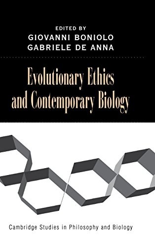 Evolutionary Ethics and Contemporary Biology (C. Boniolo<|