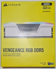 CORSAIR VENGEANCE RGB 32GB (2x16GB) DDR5 6000MHz C36 WHITE BRAND NEW-UNSEALED