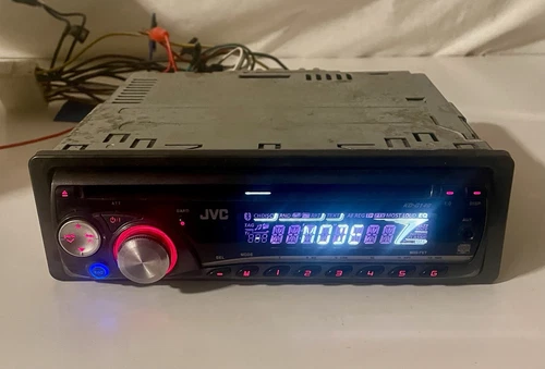 Reproductor de CD estéreo para automóvil JVC KD-G140 AM/FM AUX - probado - Imagen 1 de 13
