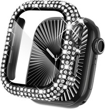 Bling Full Diamond Rhinestone Protective Case for Apple Watch 46mm with Screen P